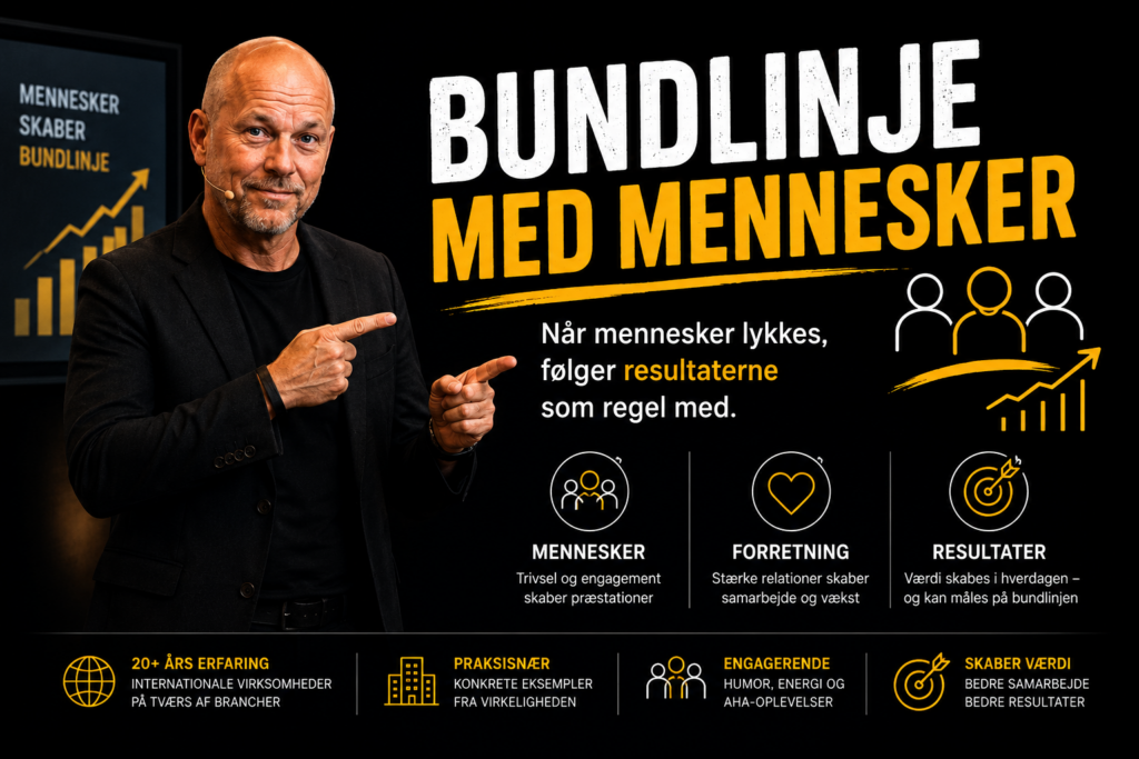 Bundlinje med mennesker